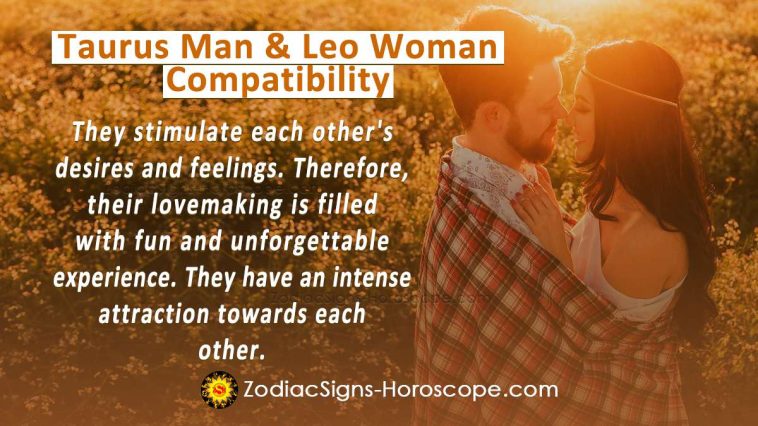 Taurus Man And Leo Woman Compatibility In Love And Intimacy ZodiacSigns Horoscope Com