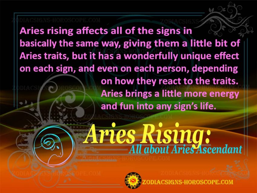 Aries Rising Aries Ascendant Personality Traits Aries Rising Sign
