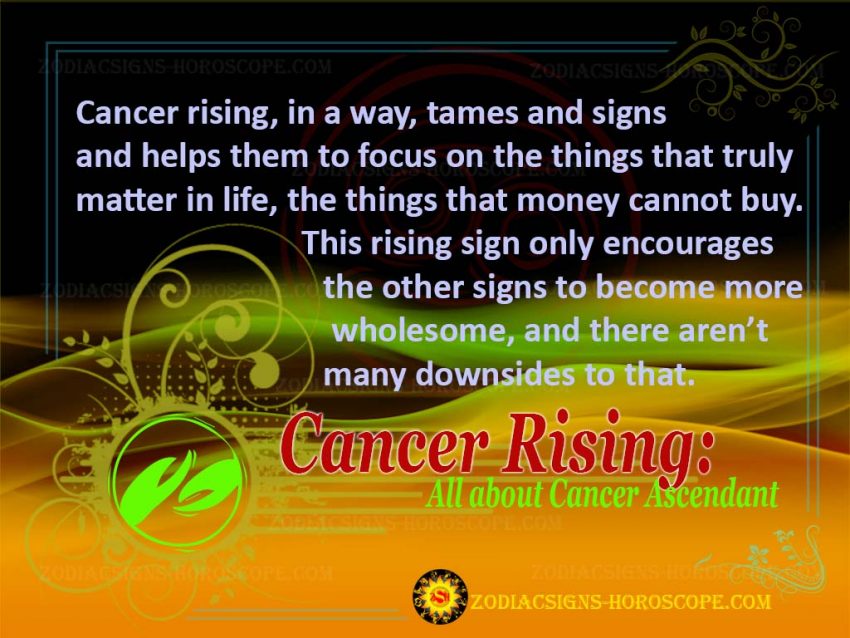 Cancer Rising Personality Traits of Cancer Ascendant 12 Rising Signs