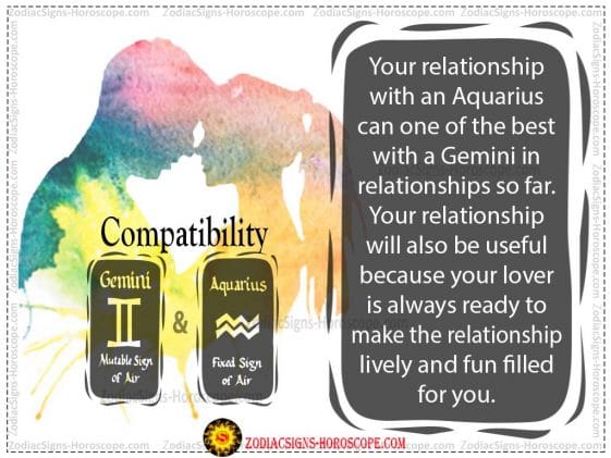 gemini and aquarius compatibility astrostyle