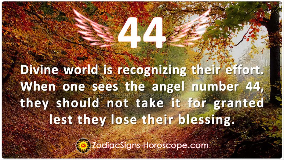 Seeing Angel Number 44 can be sure of future financial stability 44 Angel