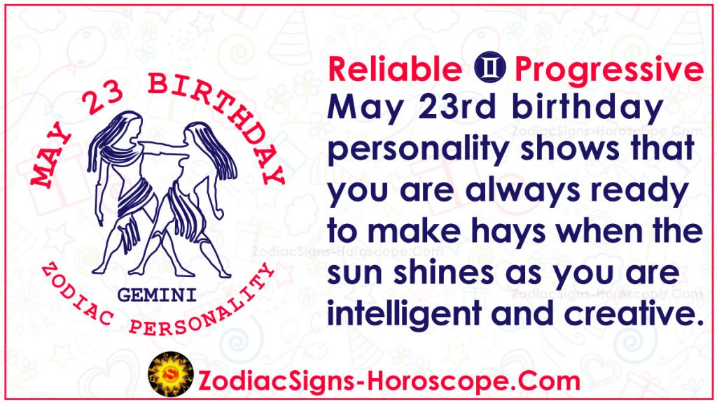 May 23 Zodiac (Gemini) Horoscope Birthday Personality and Lucky Things