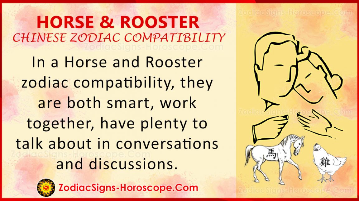 Horse and Rooster Chinese Zodiac Compatibility Love and Relationship