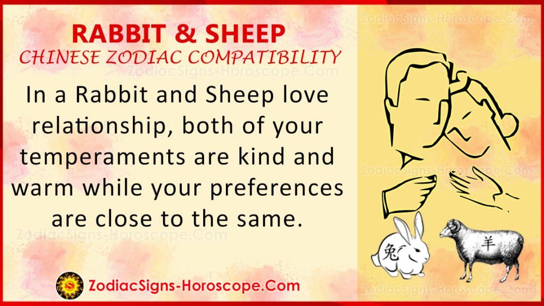 Rabbit and Sheep Chinese Zodiac Compatibility Love and Relationship