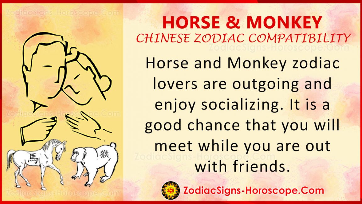 Horse and Monkey Chinese Zodiac Compatibility Love and Relationship