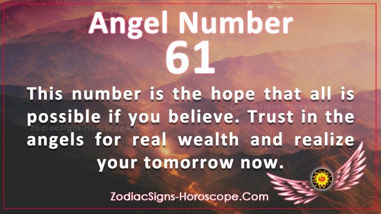 Angel Number 61 Meaning: Creating Your Tomorrow Today | ZSH