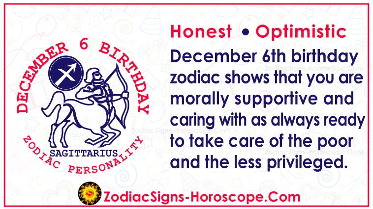 December 6 Zodiac Sagittarius Horoscope Birthday Personality And