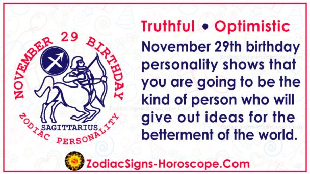 November 29 Zodiac (Sagittarius) Horoscope Birthday Personality And ...