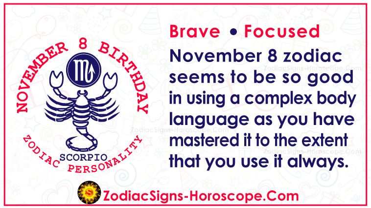 November 8 Zodiac – Accurate Birthday Personality Horoscope | ZSH