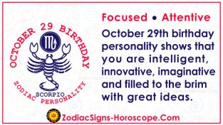 October 29 Zodiac – Full Horoscope Birthday Personality | ZSH