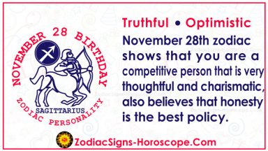 November 28 Zodiac (Sagittarius) Horoscope Birthday Personality And ...