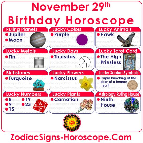 November 29 Zodiac (Sagittarius) Horoscope Birthday Personality and