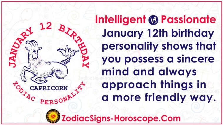 January 12 Zodiac Accurate Birthday Personality Horoscope Zsh