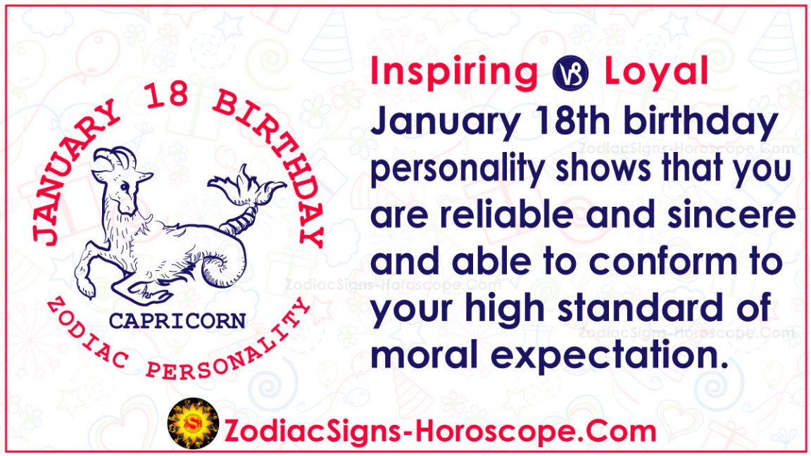January 18 Zodiac (Capricorn) Horoscope Birthday Personality and Lucky