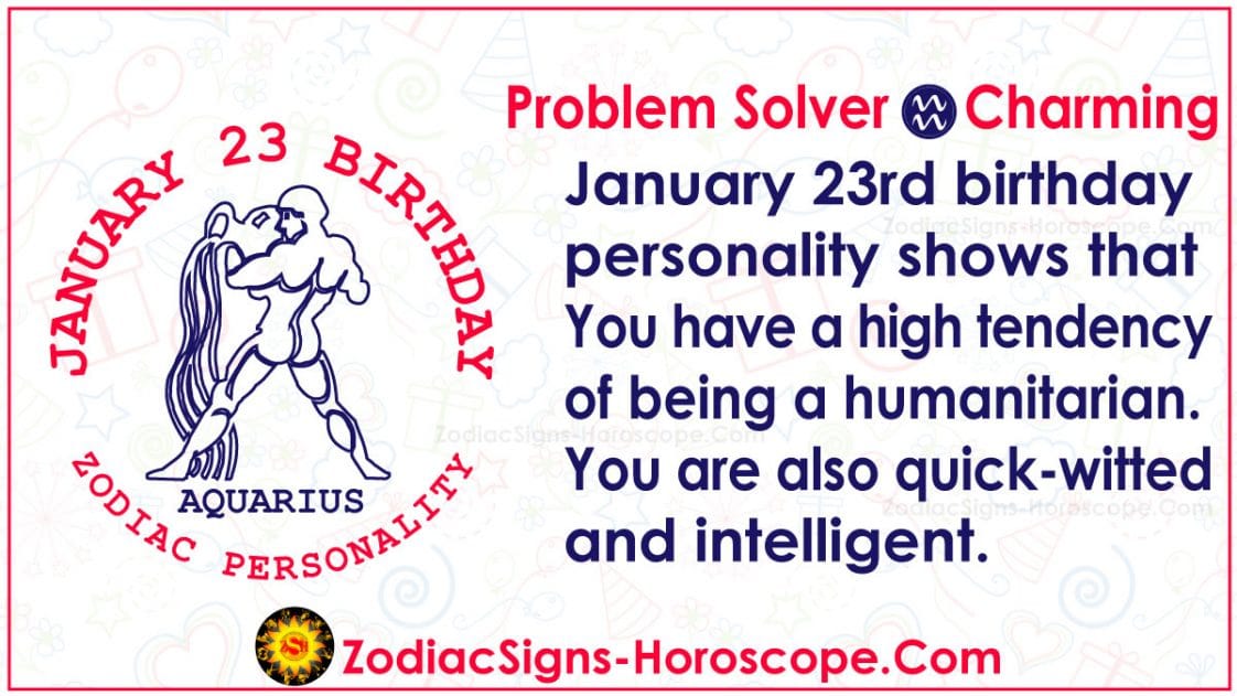 January 23 Zodiac (Aquarius) Horoscope Birthday Personality and Lucky