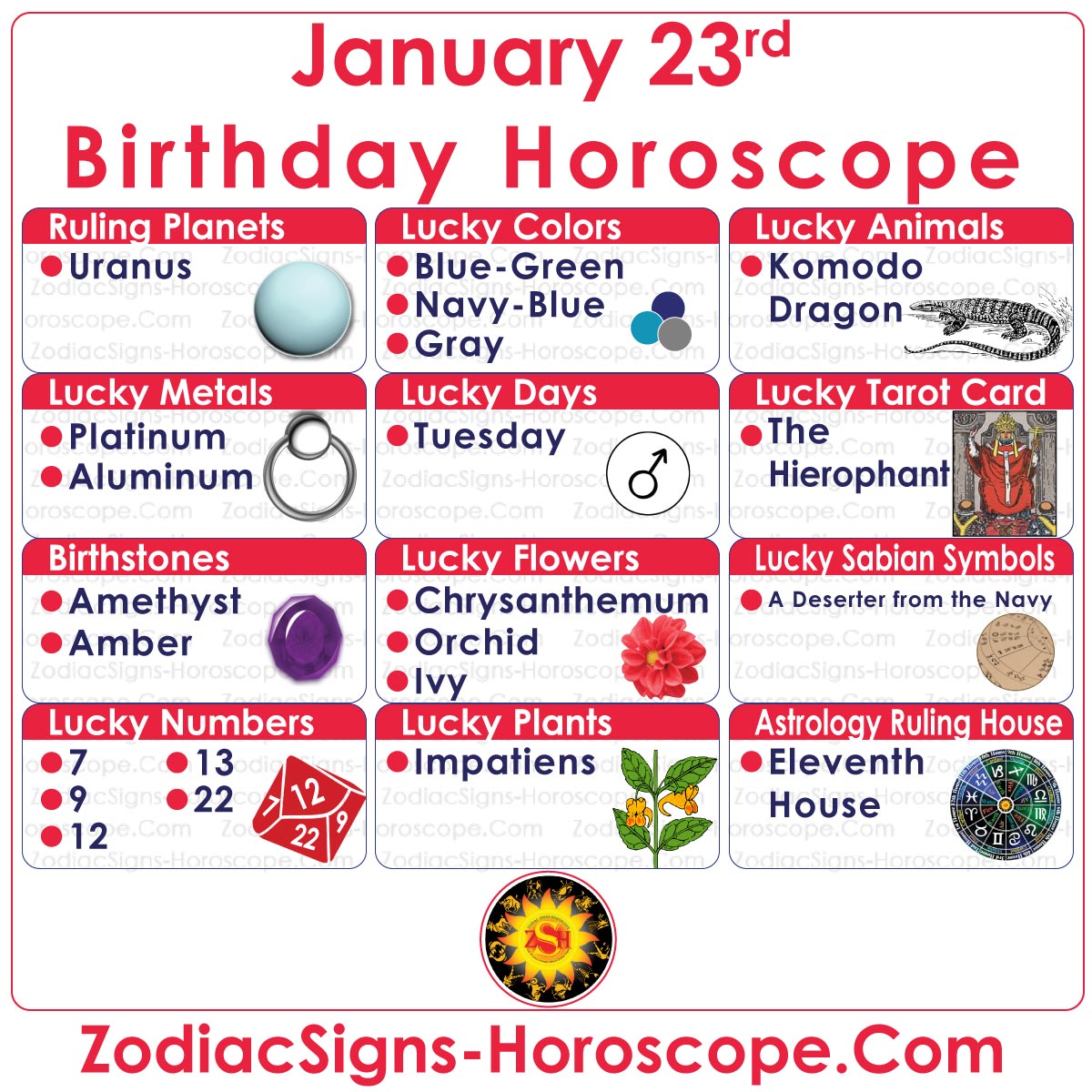 January 23 Zodiac (Aquarius) Horoscope Birthday Personality and Lucky