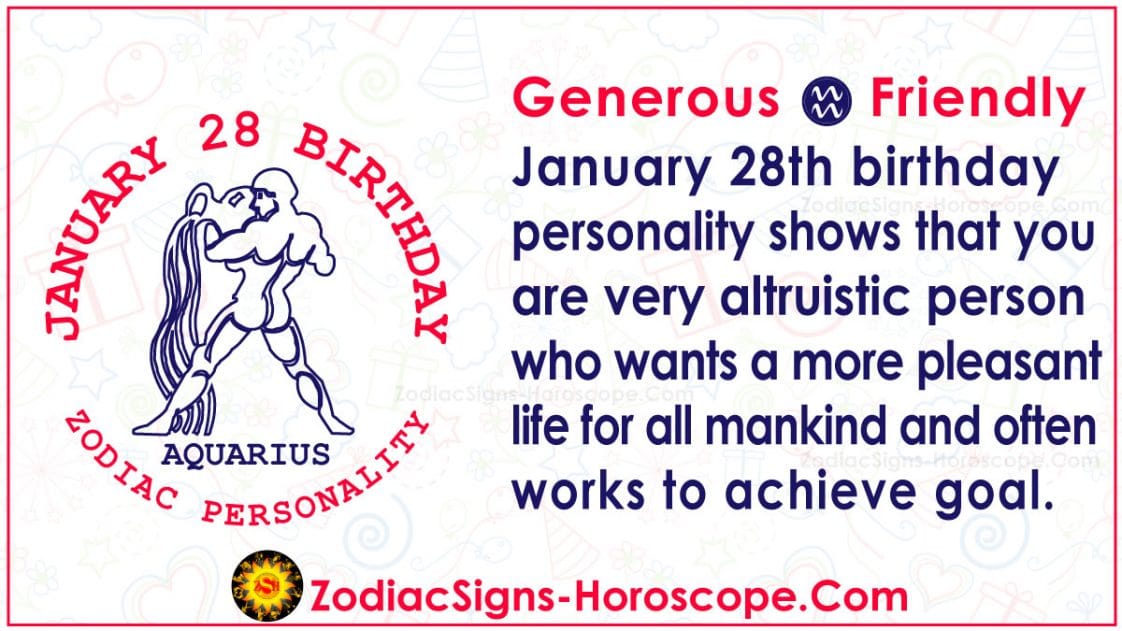 January 28 Zodiac (Aquarius) Horoscope Birthday Personality and Lucky