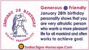 January 28 Zodiac – Complete Birthday Personality and Horoscope | ZSH