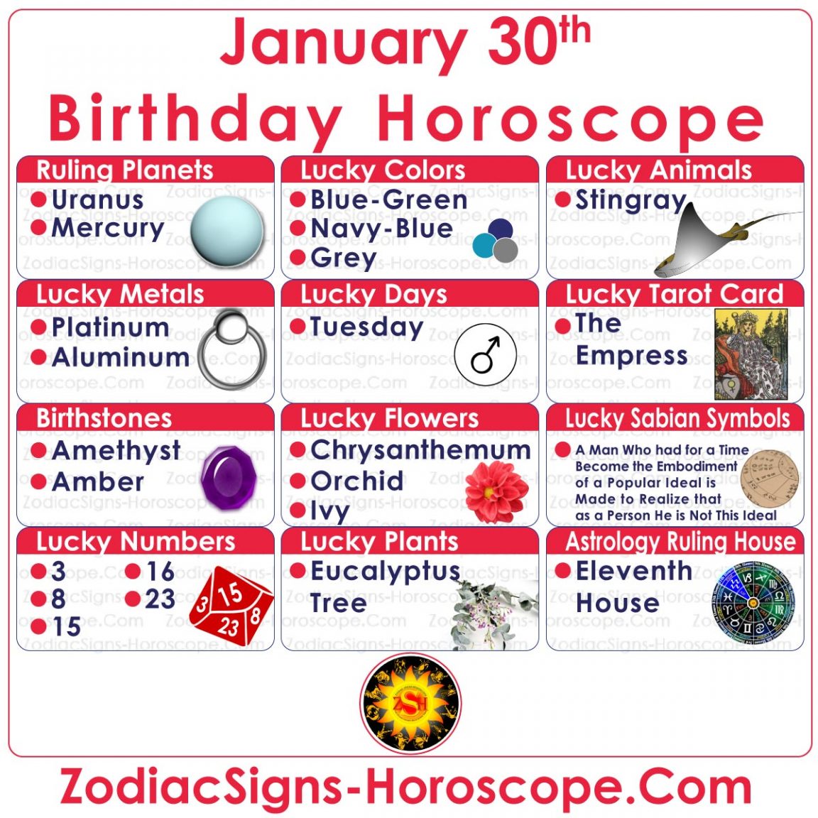 what zodiac sign are you if your birthday is january 30