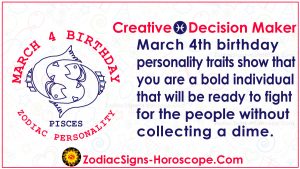 March 4 Zodiac – Full Horoscope Birthday Personality | ZSH