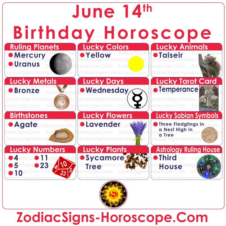 June 14 Zodiac (Gemini) Horoscope Birthday Personality and Lucky Things