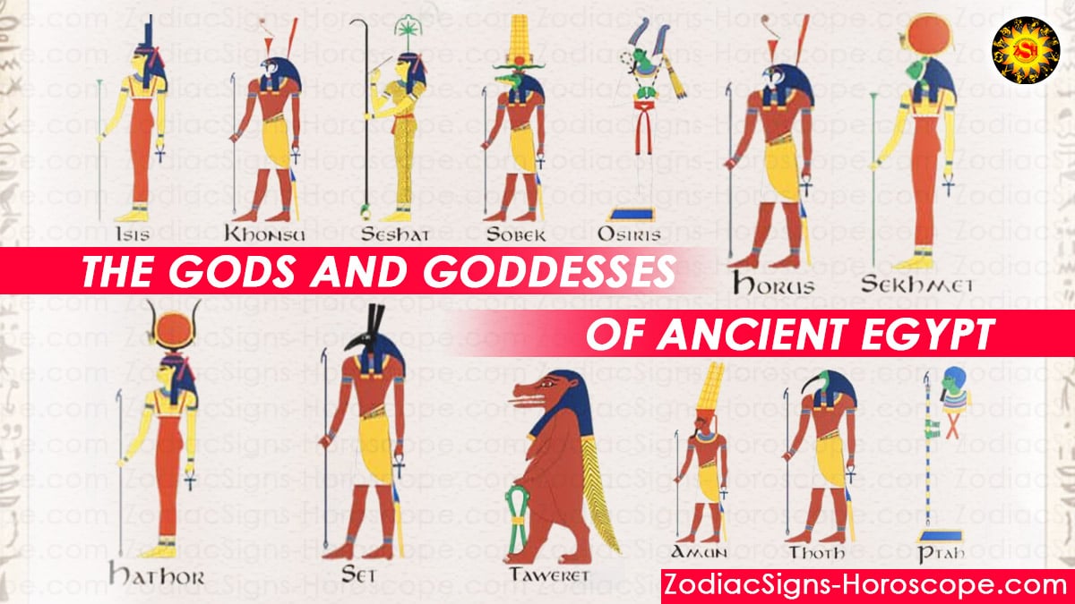 The Gods And Goddesses Of Ancient Egypt Zodiacsigns