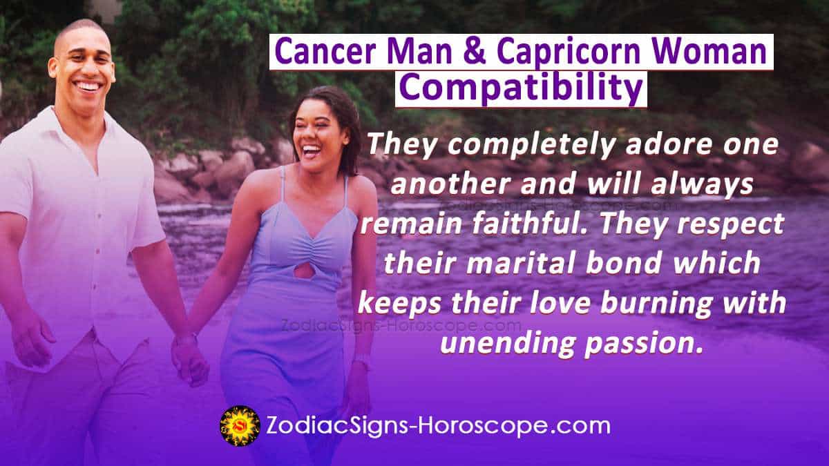 Cancer Man and Capricorn Woman Compatibility in Love, and Intimacy ...