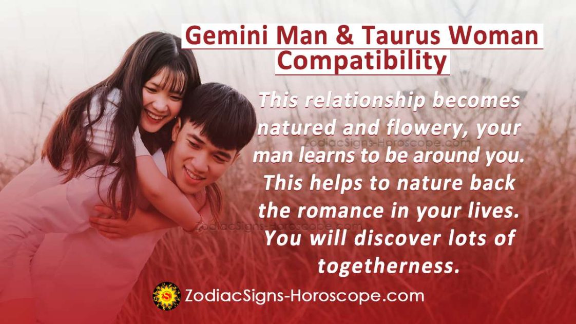 Gemini Man And Taurus Woman Compatibility In Love And Intimacy Zodiacsigns