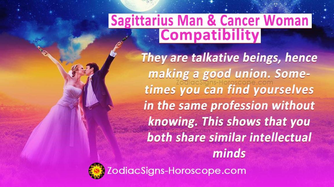 Sagittarius Man And Cancer Woman Compatibility In Love And Intimacy Zodiacsigns