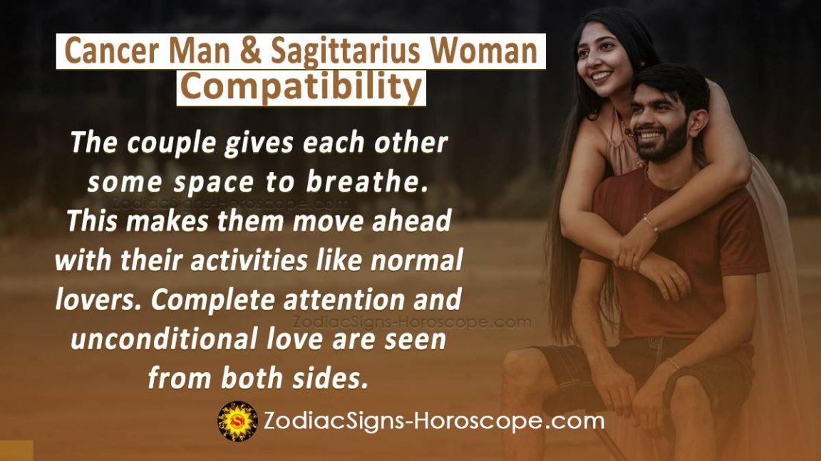 Cancer Man And Sagittarius Woman Compatibility In Love And Intimacy Zodiacsigns 8963