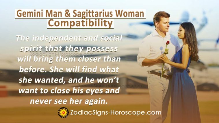 9 Gemini Man Sagittarius Woman Compatibility 758x426 