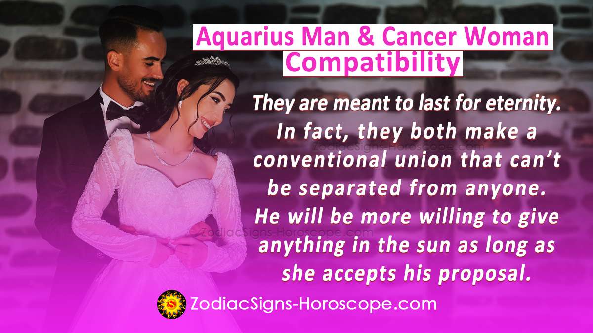 Aquarius Man and Cancer Woman Compatibility in Love, and Intimacy ...