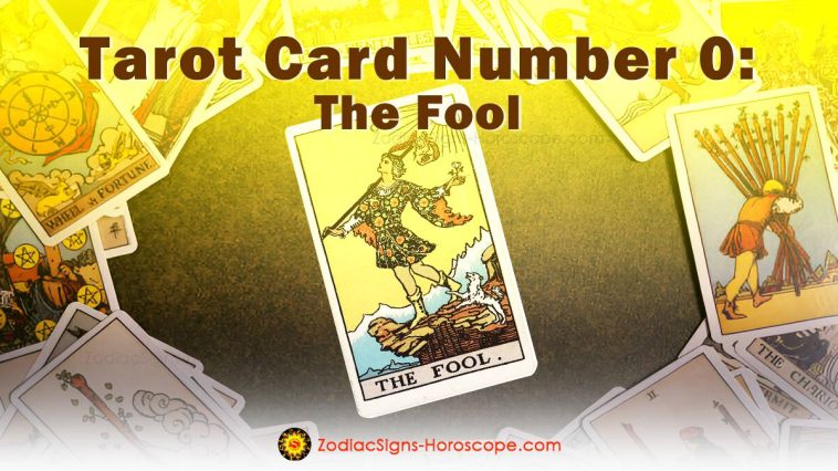 Tarot Card Number 0: The Fool Tarot Card